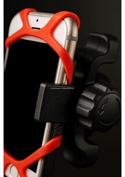 Lastik Destekli, Standlı Bisiklet Telefon Tutucu, 360° Döner Ayarlı, Titreşim Engelleyici, Silikon Emniyet Kemerli, Gidon Üzerine Montajlı, Universal Uyumluluklu, Abs Malzeme, Güvenli Sürüş I indirimleri