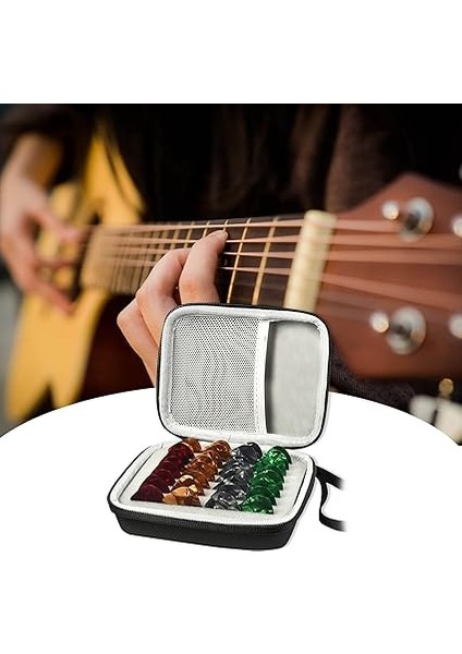 Gitar Pick Tutucu Kılıf Akustik Elektro Gitar ile 15 Adet Gitar Seçtikleri Gitar Plectrums Saklama Çantası Kılıfı Çocuklar Için Hedier Arkadaşlar Gitar Çalarlar indirimleri