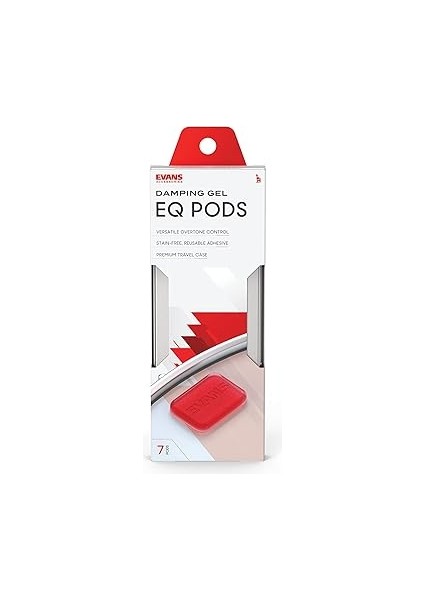 Eq Pods Davul Damper Jeli - Teflon Kaplamalı Üst Taraf Tambur Dampenleri - Lekesiz, Şeklini Tutar - Uygulayın ve Çıkarın - Kavrama, Şekil, Etkinlik - 7 Bölme fırsatları