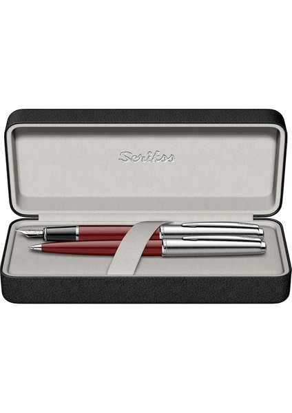 Metropolis 78 Dolma Kalemtükenmez Kalem Takım Bordo