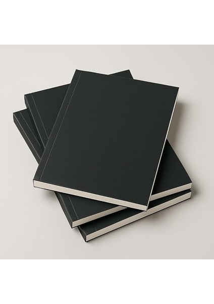 Tanıtım Amerikan Ciltli, A5 Noktalı Not Defter, 64 Yaprak, 90 Gr. Ivory Kağıt, Ofis Için Ideal, Plan (Siyah Kapak)