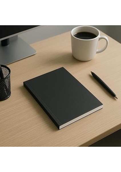 Tanıtım Amerikan Ciltli, A5 Noktalı Not Defter, 64 Yaprak, 90 Gr. Ivory Kağıt, Ofis Için Ideal, Plan (Siyah Kapak) modelleri