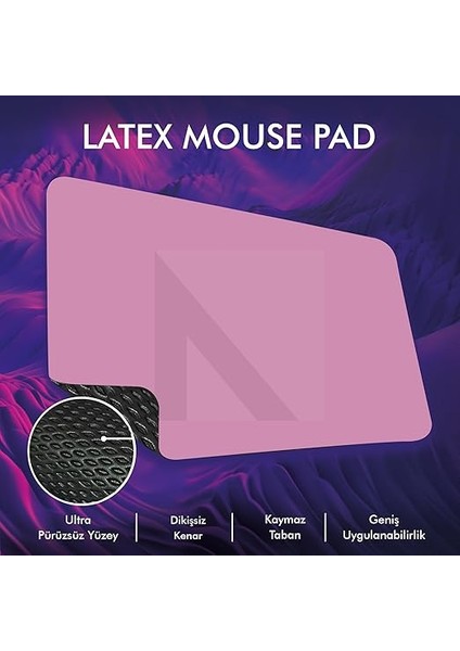 Team - Gaming Oyuncu Mouse Pad, Kaymaz Taban Gamer Mousepad, Masa Koruyucu Masa Matı, Ofis Tipi Klavye ve Fare Altlığı(Pembe, 22X18 cm - S) modelleri
