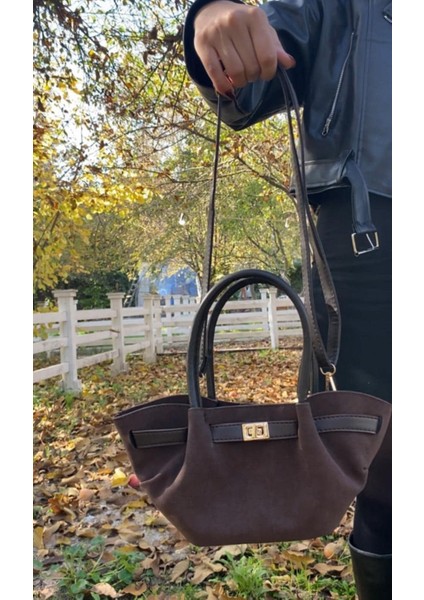 Acı Kahve Lunera Classy Mini Model Kadın El Çantası