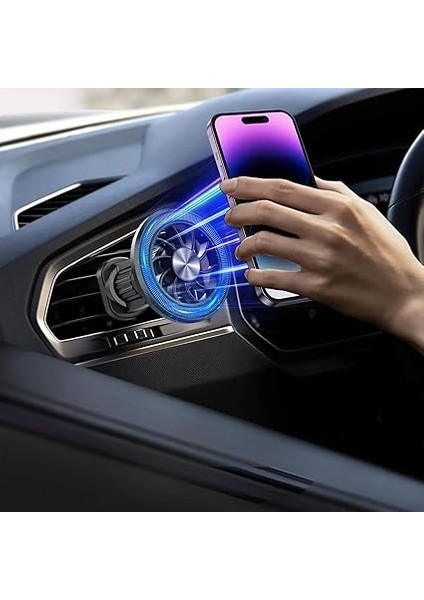 Içi Telefon Tutucu, Magsafe Uyumlu Manyetik Araba Telefon Aparatı, Güçlü ve Sağlam Yapı, Esnek Başlık, 1x Manyetik Plaka modelleri