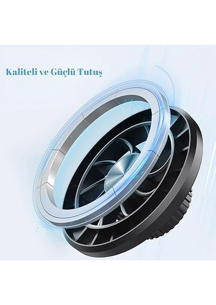 Içi Telefon Tutucu, Magsafe Uyumlu Manyetik Araba Telefon Aparatı, Güçlü ve Sağlam Yapı, Esnek Başlık, 1x Manyetik Plaka fırsatları