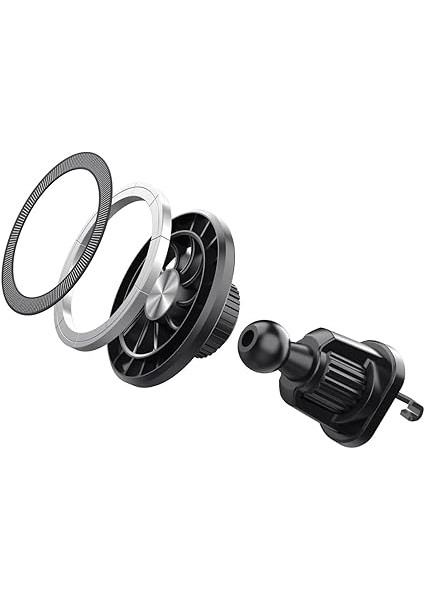 Içi Telefon Tutucu, Magsafe Uyumlu Manyetik Araba Telefon Aparatı, Güçlü ve Sağlam Yapı, Esnek Başlık, 1x Manyetik Plaka indirimleri