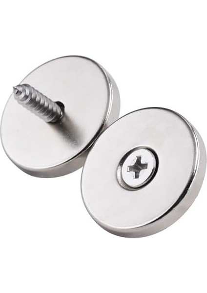 Havşa Delikli Neodyum Mıknatıs D25X5 mm 10/5 2 Adet