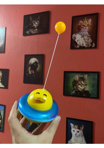 Ufo Ördek Kedi Oyuncağı / Sallanabilir Kedi Oyuncağı Hareketli Top indirimleri