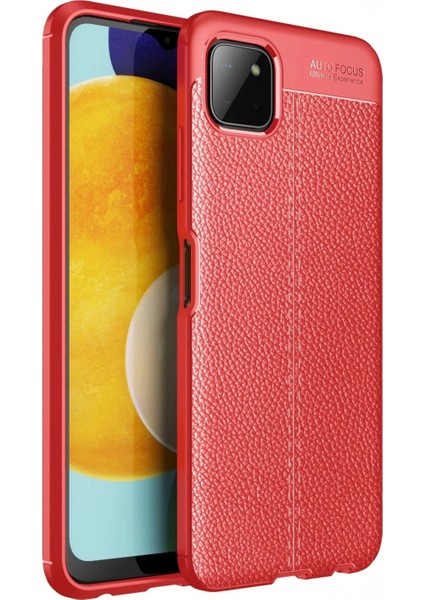 Samsung Galaxy A22 Kılıf Auto Focus Kapak - Kırmızı
