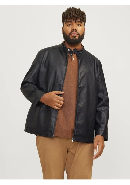 Jack Jones Dylan Clean Pu Büyük Beden Erkek Ceket 12264095