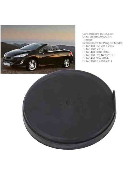 Peugeot 308 cc Far Toz Kapağı 100MM 2008-2013 Orjinal Büyük Kapak fiyatları
