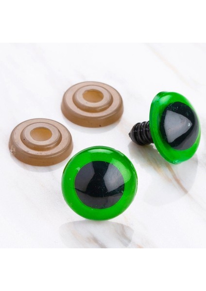 20 mm Yeşil 5 Çift Amigurumi Göz