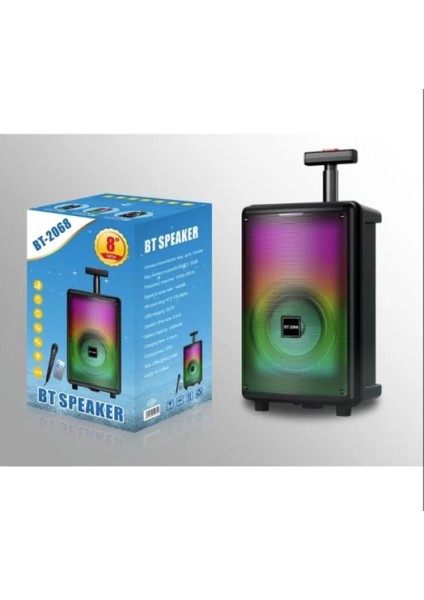 Bluetooth Bt Speaker 8" BT-2068
