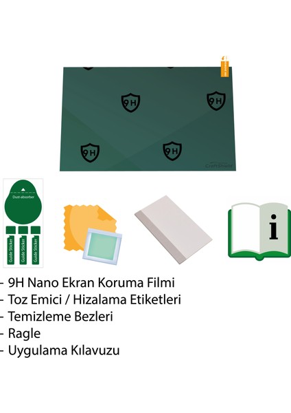 Toyota Corolla Cross (2022-2025) Uyumlu 10.5" Multimedya 9h Nano Ekran Koruyucu modelleri