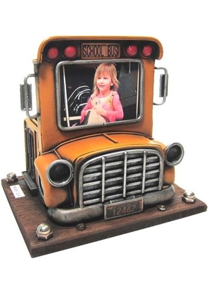 Dekoratif Metal Kalemlik Çerçeveli Kamyon Temalı Hediyelik