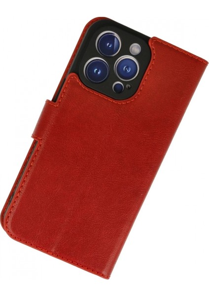 iPhone 13 Pro Kılıf Trend S Plus Kapaklı Kılıf - Kırmızı fiyatları