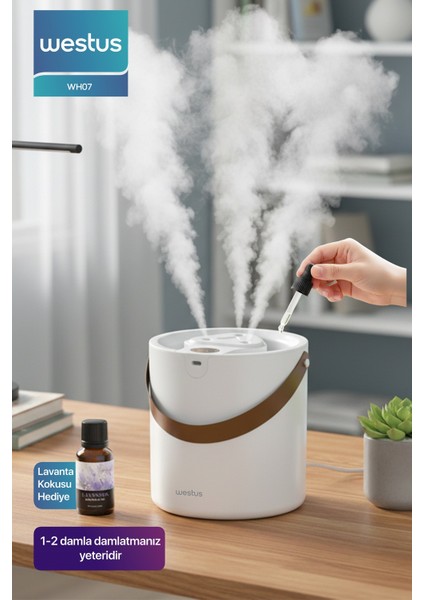 1.6 Litre Hava Oda Nemlendirici Buhar Makinesi Ultrasonik Aroma Difüzör - Koku + Filtre Hediye modelleri