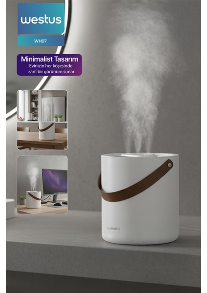 1.6 Litre Hava Oda Nemlendirici Buhar Makinesi Ultrasonik Aroma Difüzör - Koku + Filtre Hediye fırsatları