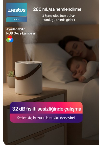 1.6 Litre Hava Oda Nemlendirici Buhar Makinesi Ultrasonik Aroma Difüzör - Koku + Filtre Hediye indirimleri