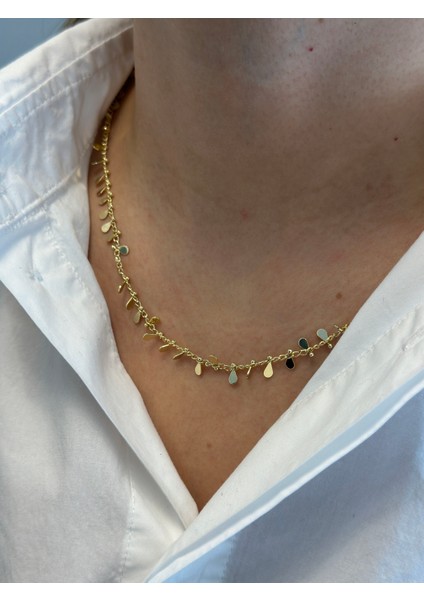 14 K Altın Kaplama Kararmaz Kırçıllı Kombin