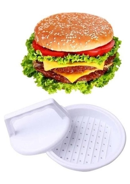 Hamburger ve Köfte Şekillendirici Köfte Kalıbı Pratik Burger Pres Aparatı