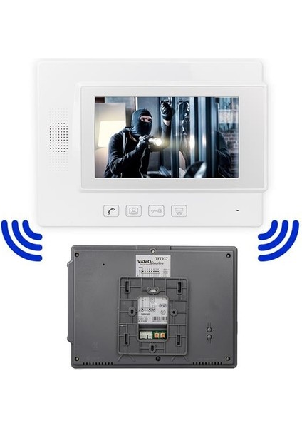 TFT937 Görüntülü Bina Interkomu Diyafon Alıcı Sistemi