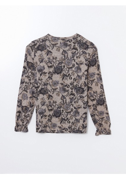 Yeni Sezon Bisiklet Yaka Desenli Kadın Bluz fiyatları