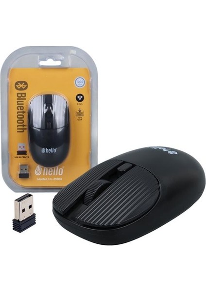 Hello HL-21808 Siyah 1000 Dpı 2.4ghz Kablosuz Mouse