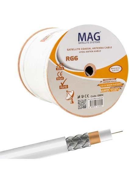 Mag Avangart Bakır Sat1 Kablo 300 Metre