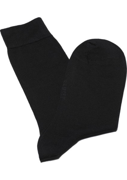 Siyah %80 Pamuk ,%20 Polyamid Çorap