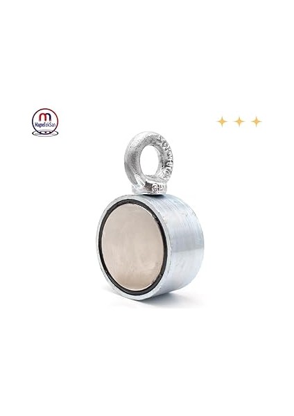 Magneteksan Çift Taraflı (Double Sided) Pot Mıknatıs Ø60 mm Fishing Magnet - 360° Çekim Gücü - 150-200 kg - Deniz Mıknatısı modelleri