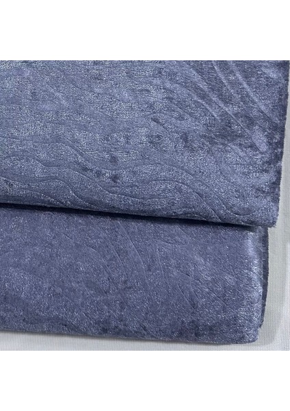 Koltuk Çekyat Örtüsü 170-210 cm – Kaymaz Tabanlı Süngerli Kadife Kumaş Koyugri Gofraj Baskı