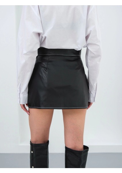Drnds Kontrast Deri Etek Siyah W260015 (Beden: M) fırsatları