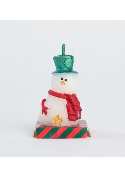 Yılbaşı Dekoratif Kardan Adam Mum