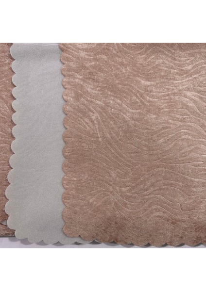 Koltuk Çekyat Örtüsü 170-210 cm – Kaymaz Tabanlı Süngerli Kadife Kumaş Cappuccino Gofraj Baskı modelleri