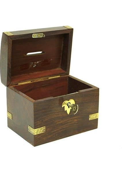 Kumbara Kilitli Ahşap Kutu Kumbara Hediyelik modelleri