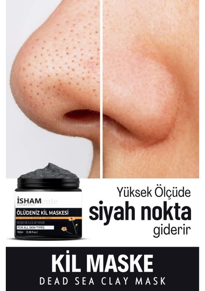 Gözenek Sıkılaştırıcı Yaşlanma ve Siyah Nokta Leke,giderici Kolajen Ölüdeniz Kil MASKESI150 gr modelleri