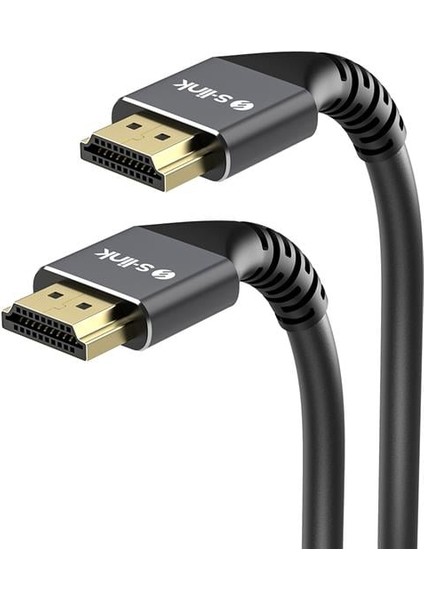 S-Link SLX-HD4K10 19+1 10 Metre Metal HDMI Kablo