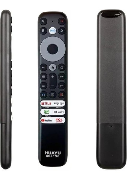 Huayu Tcl RM-L1768 - RC902V - Rmr1 Netflix-Prime Video-Guard-Media-Youtube Tuşlu Ses Komutsuz LCD L