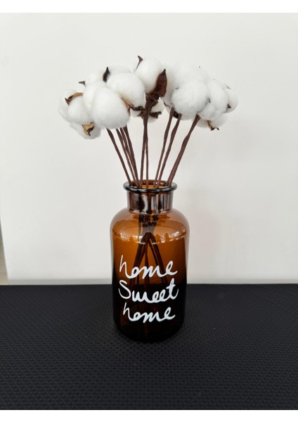 Pamuk Çiçekli Home Sweet Home Vazo modelleri