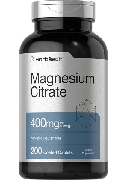 Magnesium Citrate 400MG Per Serving 200 Caplets