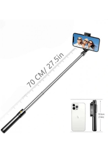 Ieg® Cep Telefonu Tripod Standı Manyetik Selfie Sopa Bluetooth Uzaktan Kumandalı fırsatları