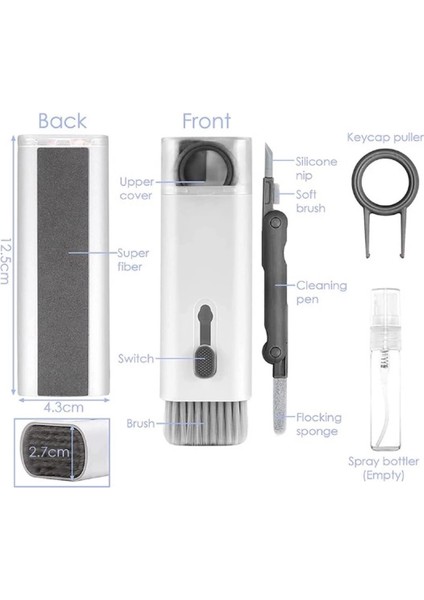 Çok Fonksıyonlu 7 In 1 Aırpods Klavye Ekran Kulaklık Temızleme Kıtı indirimleri