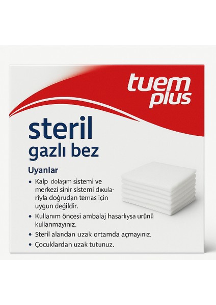 Steril Hidrofil Gazlı Bez 30×80 cm – 50 Paket (Steril Gaz Kompres) indirimleri
