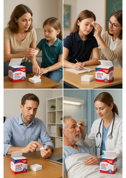 Steril Hidrofil Gazlı Bez 30×80 cm – 50 Paket (Steril Gaz Kompres)