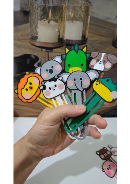 7’li Sevimli Hayvan Kitap Ayracı Seti | Renkli ve Eğlenceli Tasarım – 2 Farklı Hayvanlı Koleksiyon