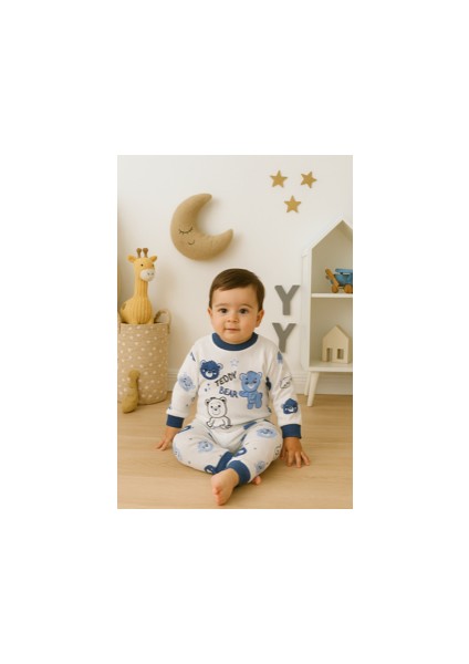 Teddy Baskılı Bebek Pijama Takımı