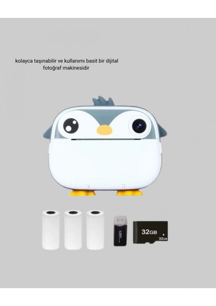 İEG® Mini Çocuk Kamera Anında Baskı Özellikli HD Video Termal Yazıcılı fırsatları