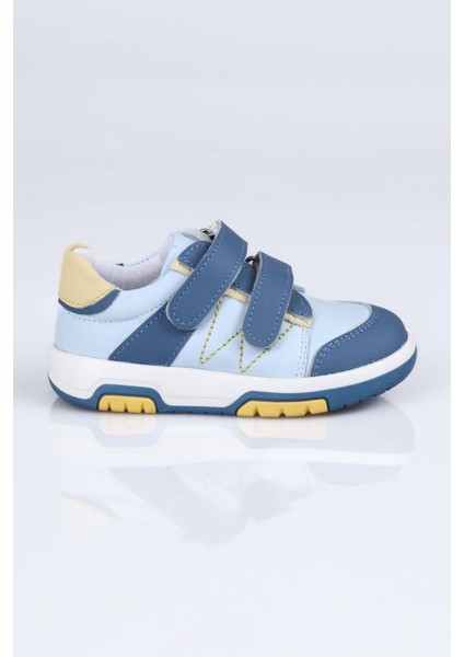 040 Hakiki Deri Spor Ayakkabı B. Mavi - 23